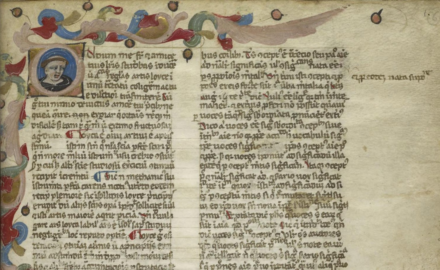 Illuminated manuscript folio